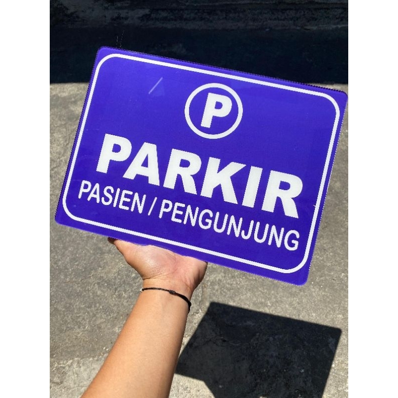 

akrilik parkir pasien / pengunjung | stiker