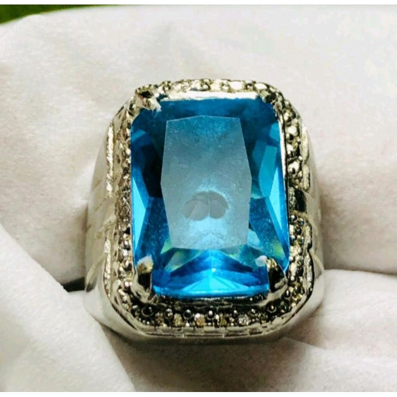 batu cincin blue topaz
