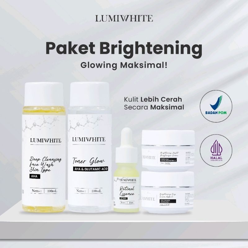 Original Lumiwhite Skincare Whitening Series / Paket Lengkap Skincare Pemutih Wajah