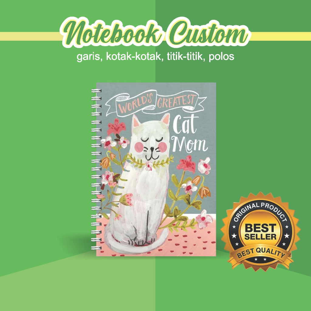

NOTEBOOK A5 CUSTOM CATATAN/JURNAL BOOKPAPER GRID/KOTAK2#DOTTED/TITIK2#BLANK/POLOS