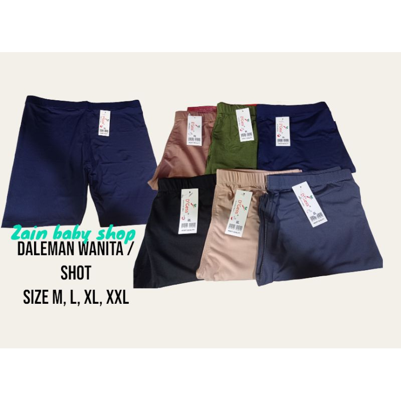 3 pcs celana dalam wanita shot / rangkepan buat sehari2 size M, L, XL, XXL