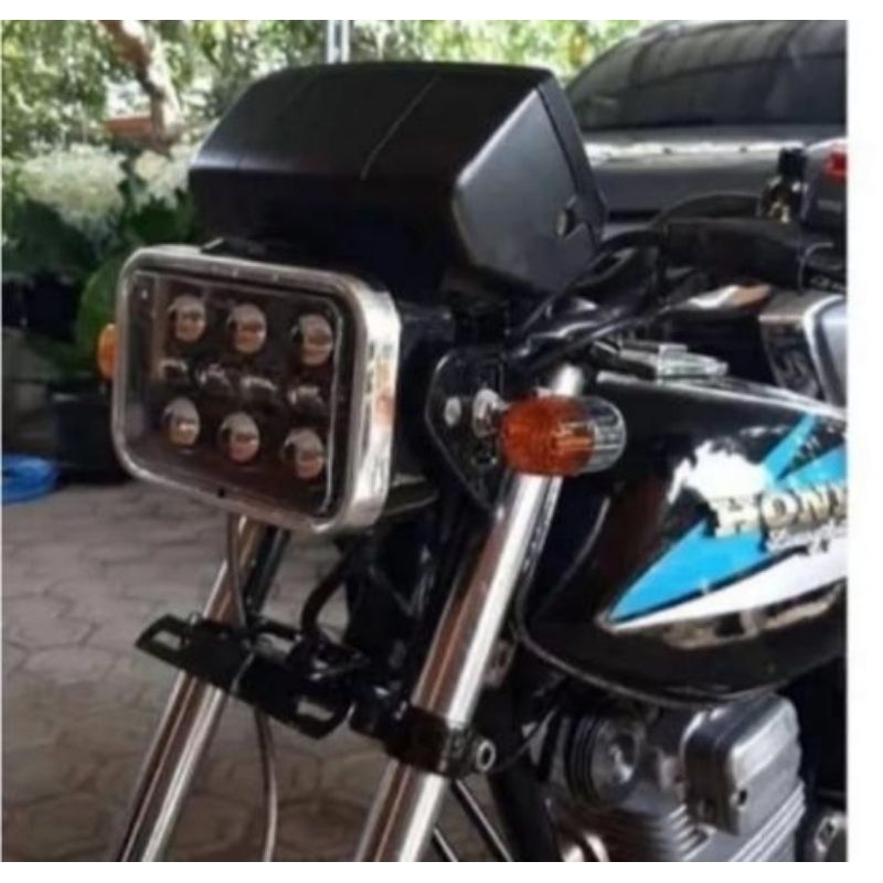 Headlamp Daymaker Kotak Set Batok Rx-King Kualitas Terbaik