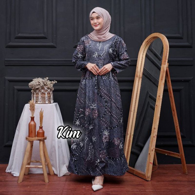 Gamis batik pekalongan motif terbaru busui ld 100 ld 110 ld 120 ld 130