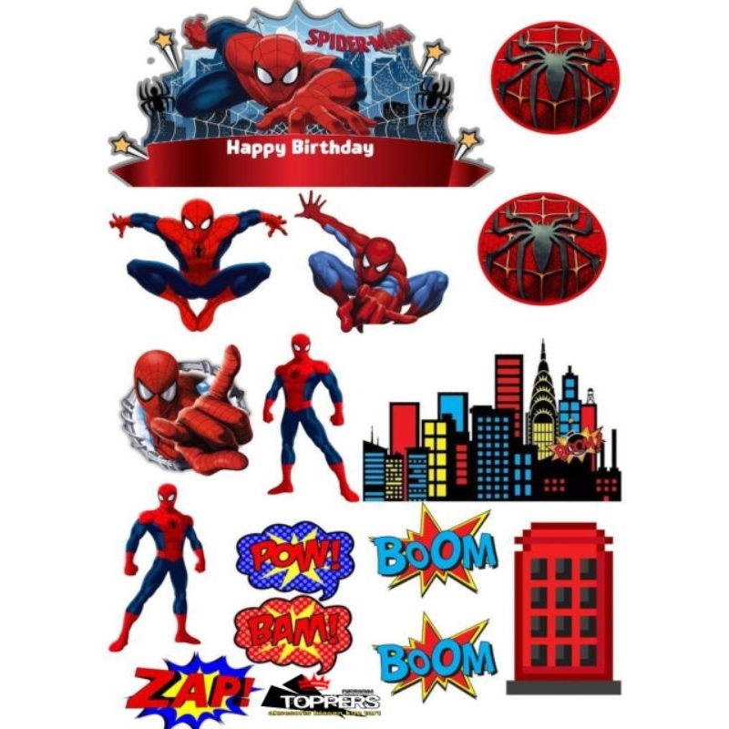 

Topper karakter spiderman