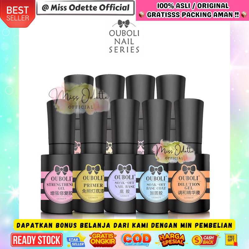 ODETTE || 100% ORIGINAL!! 20 ML OUBOLI FUNCTION GEL POLISH Premium Kutek Basic Functional Essential 