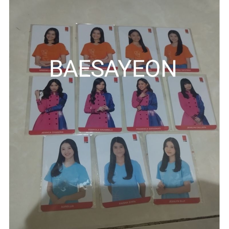 OFFICIAL PHOTOCARD JKT48 SMESCO JESSI OLLA LIA LYN SISCA JESSLYN TO SEE YOU WOTA NTSY