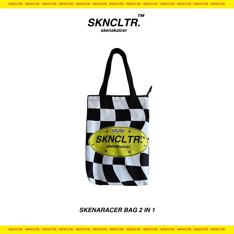 SkenaKalcer - SkenaRacer - Tote Bag 2 in 1 - Totebag Ransel