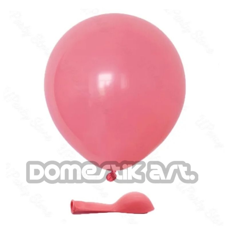 Balon macaron MERAH / Balon pastel / Balon pastel merah / Balon karet Polos warna merah