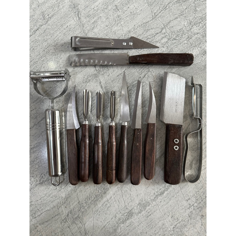 

Kekebaharu_ - Pisau Garnish 9 pcs Pisau Ukir Buah & Carving + Parutan Wortel