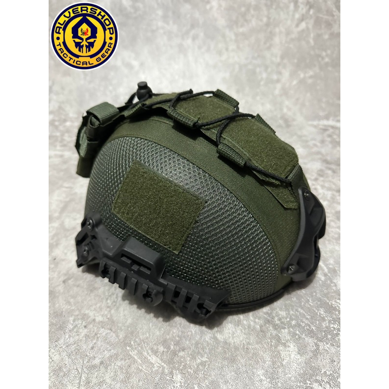 Helm Tactical Kevlar Balistic Lev 3A Full Cover Hijau Custom Helmet