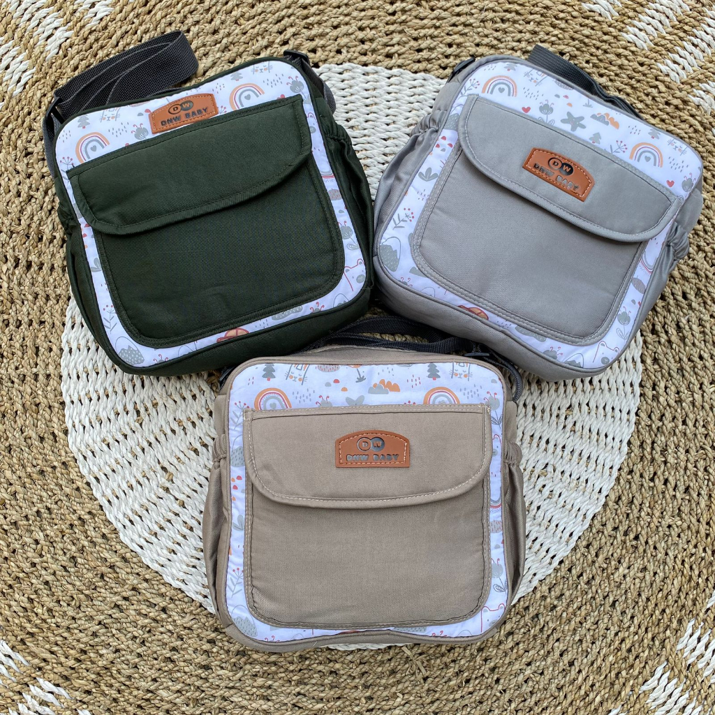 Tas Bayi selempang Kecil PREMIUM Tas Ransel Travel ukuran standar DNW BABY
