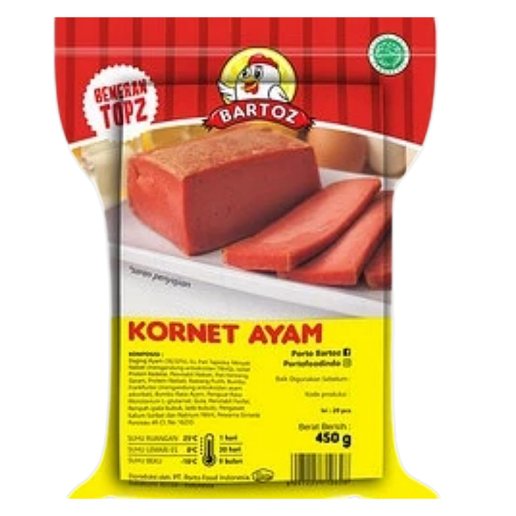 

BARTOZ Kornet Ayam 450gr (Tahan suhu ruangan 3hari)