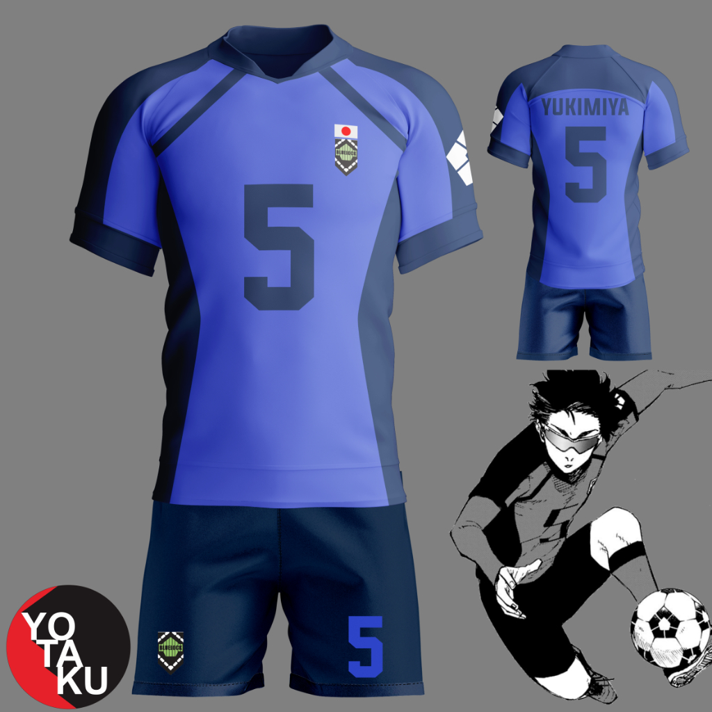 Jersey Anime Cosplay Blue Lock Kenyu Yukimiya Team Eleven Team 11 Full Set YOTACOS