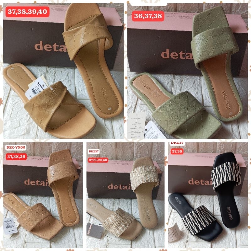 Sandal Teplek Wanita Branded Details Asli Matahari