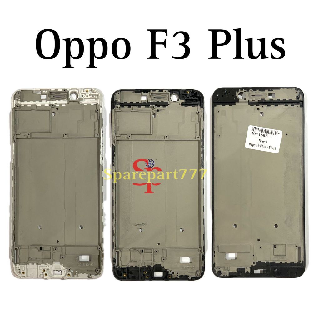 Original Frame Tulang Tengah F3 Plus / F3+ / F3plus / CPH1613 - Bezel Bezzel Bejel dudukan LCD & Mes