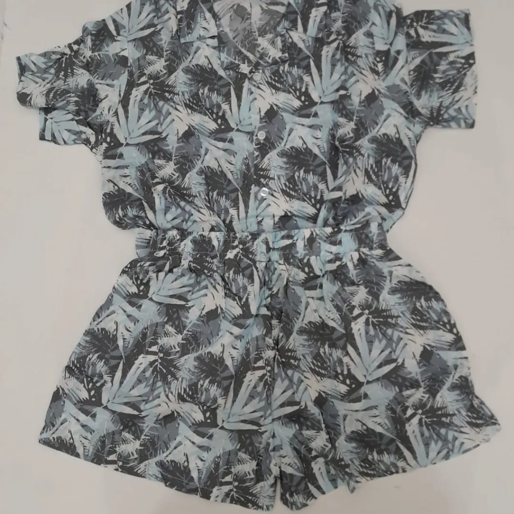 florida set pajamas warna hijau