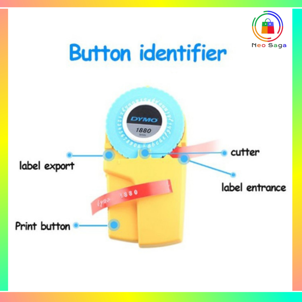 

TAPE LABEL MAKER DYMO MOTEX CIDY REFILL 9MM
