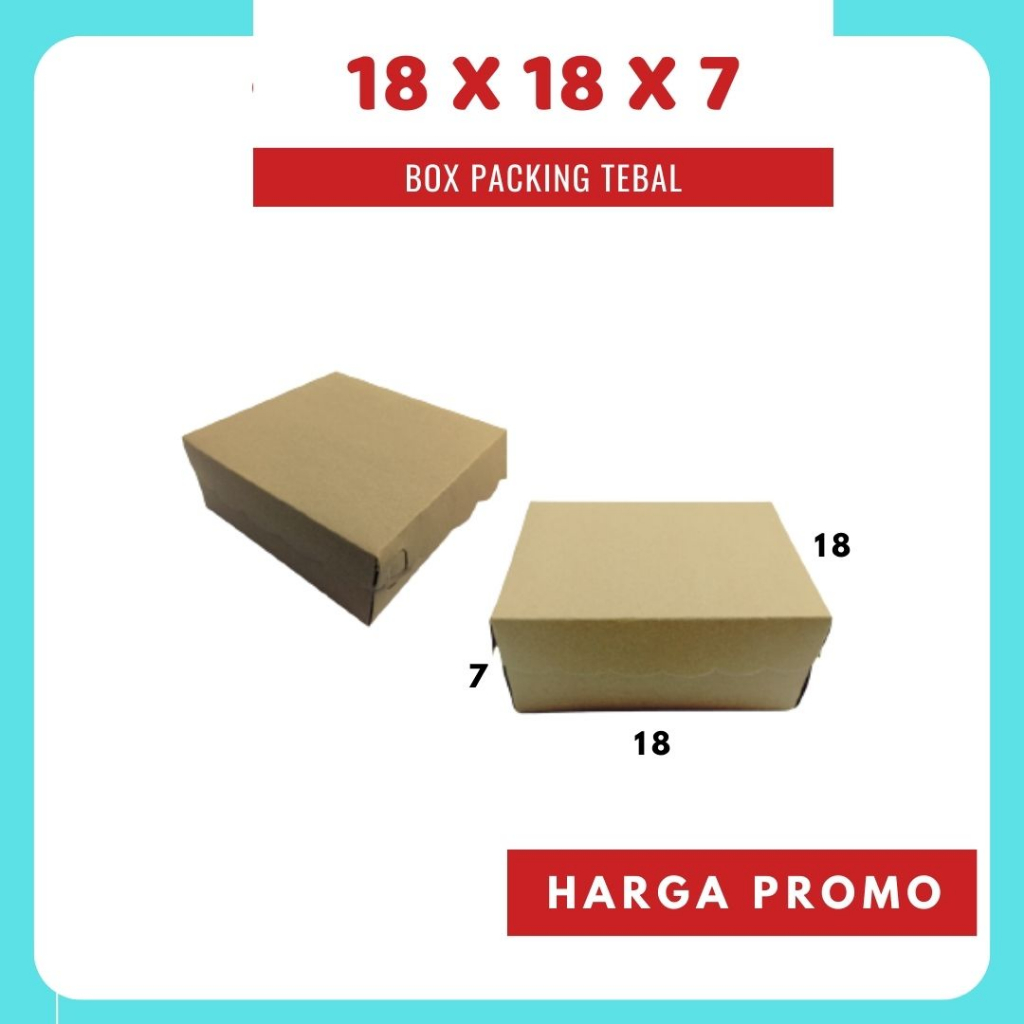 

Kardus nasi R8 renda 18x18x7 box dus packing kotak kemasan karton Hajatan