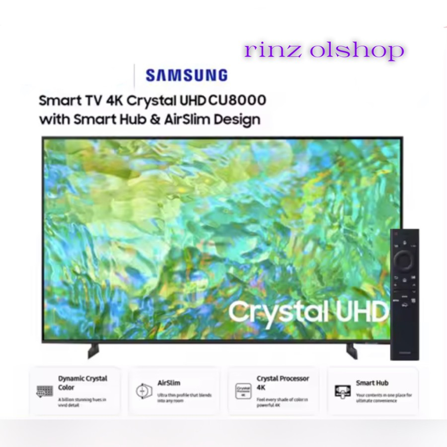 SAMSUNG 50CU8000 CRYSTAL 4K UHD SMART TV 50 Inch UA50CU8000KXXD