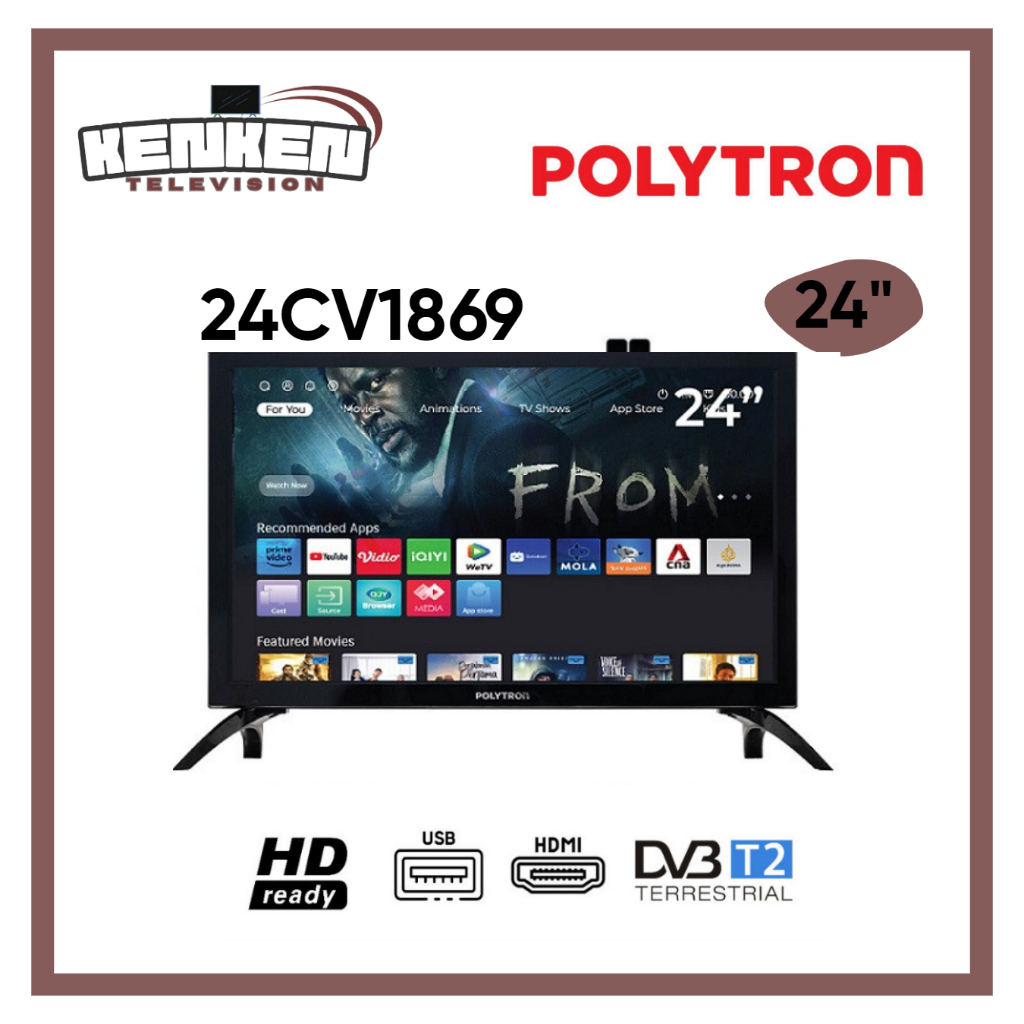 TV LED Digital Polytron 24CV1869 LED Polytron 24 Inch Digital TV