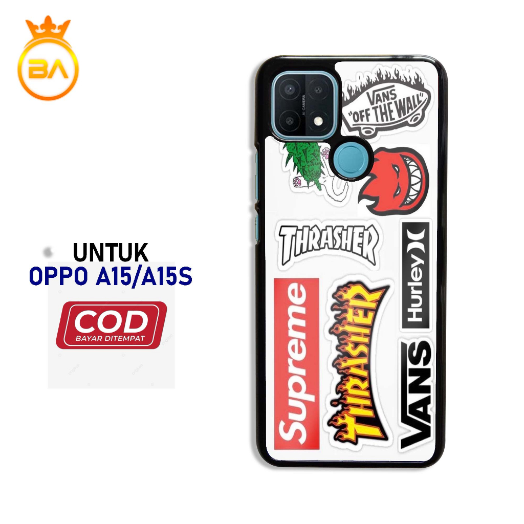 Case Oppo a15/a15s Terbaru - Hardcase Glossy kaca [Motif-028] case handphone-pelindung handphone-kes