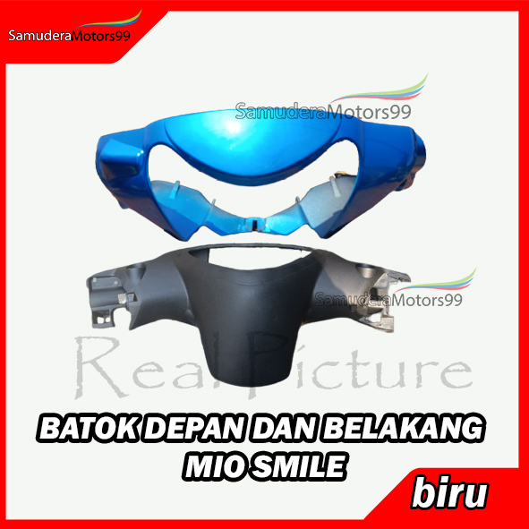 Batok Lampu Depan Dan Belakang Mio Smile Biru 1 Set Batok Mio Smile