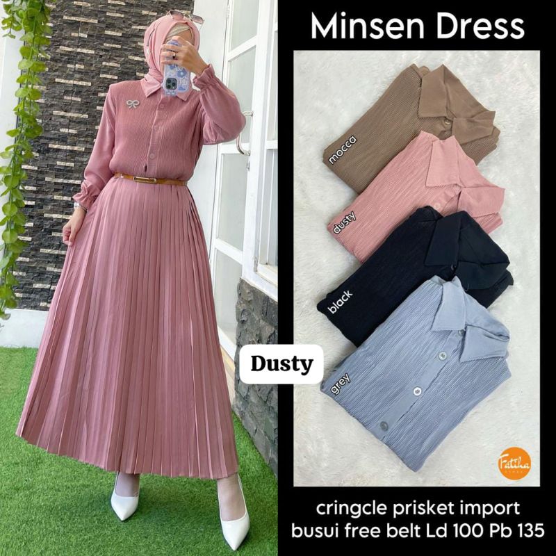 Minsen Dress  plisket/Izza Plisket Ceruty