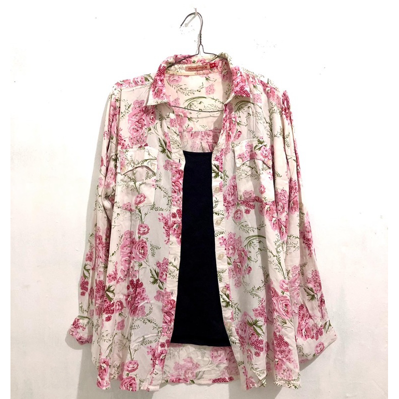 KEMEJA WANITA BRAND NOVEL MICE - MOTIF BUNGA