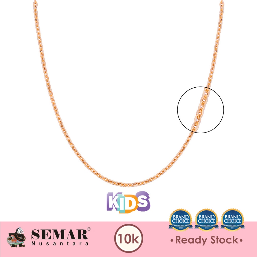 Kalung Emas Anak Lorenia Polos Gold 10K Semar Nusantara