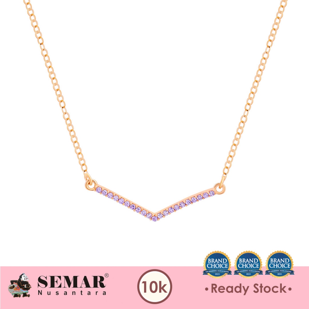Kalung Emas Veeline Lilac Gold 10K Semar Nusantara