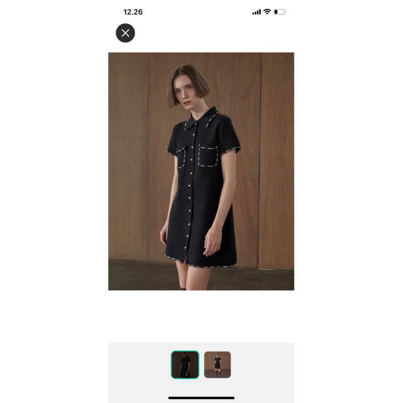duma chantal dress black size 2