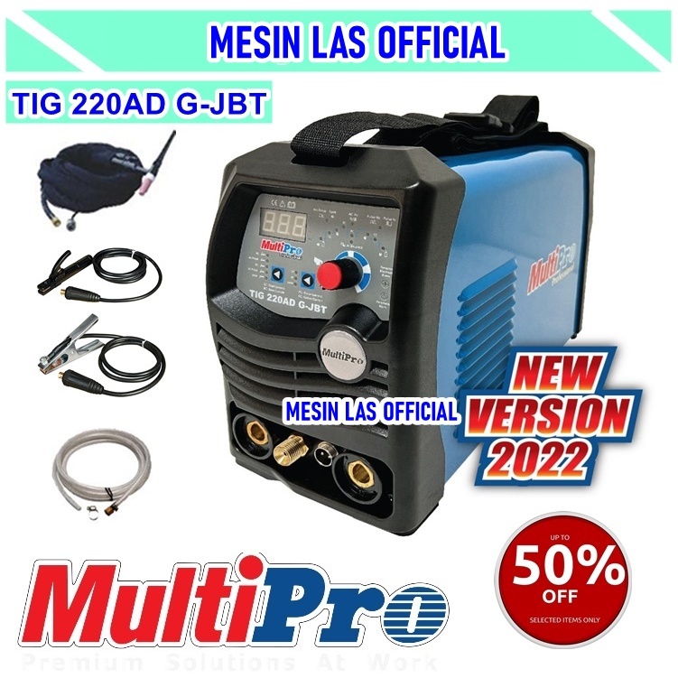 Mesin Las MultiPro TIG 220AD G-JBT Mesin Las Alumunium dan Stainless
