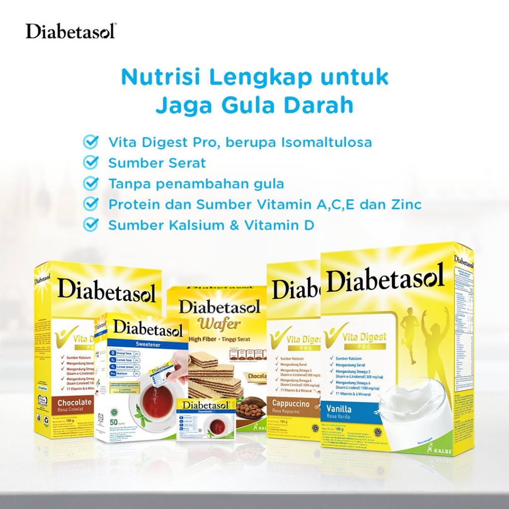 

Diabetasol 170gr Rasa Coklat Vanila Capucino