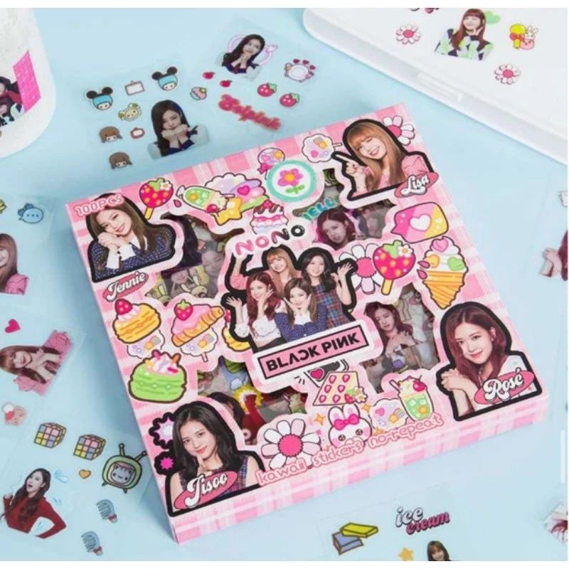 

stiker waterproof nono blackpink bts