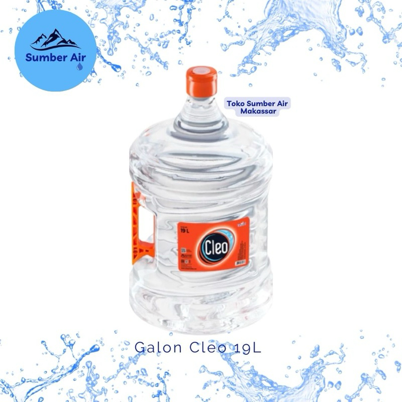 

Air Galon Cleo 19 Liter (Galon baru + isi)