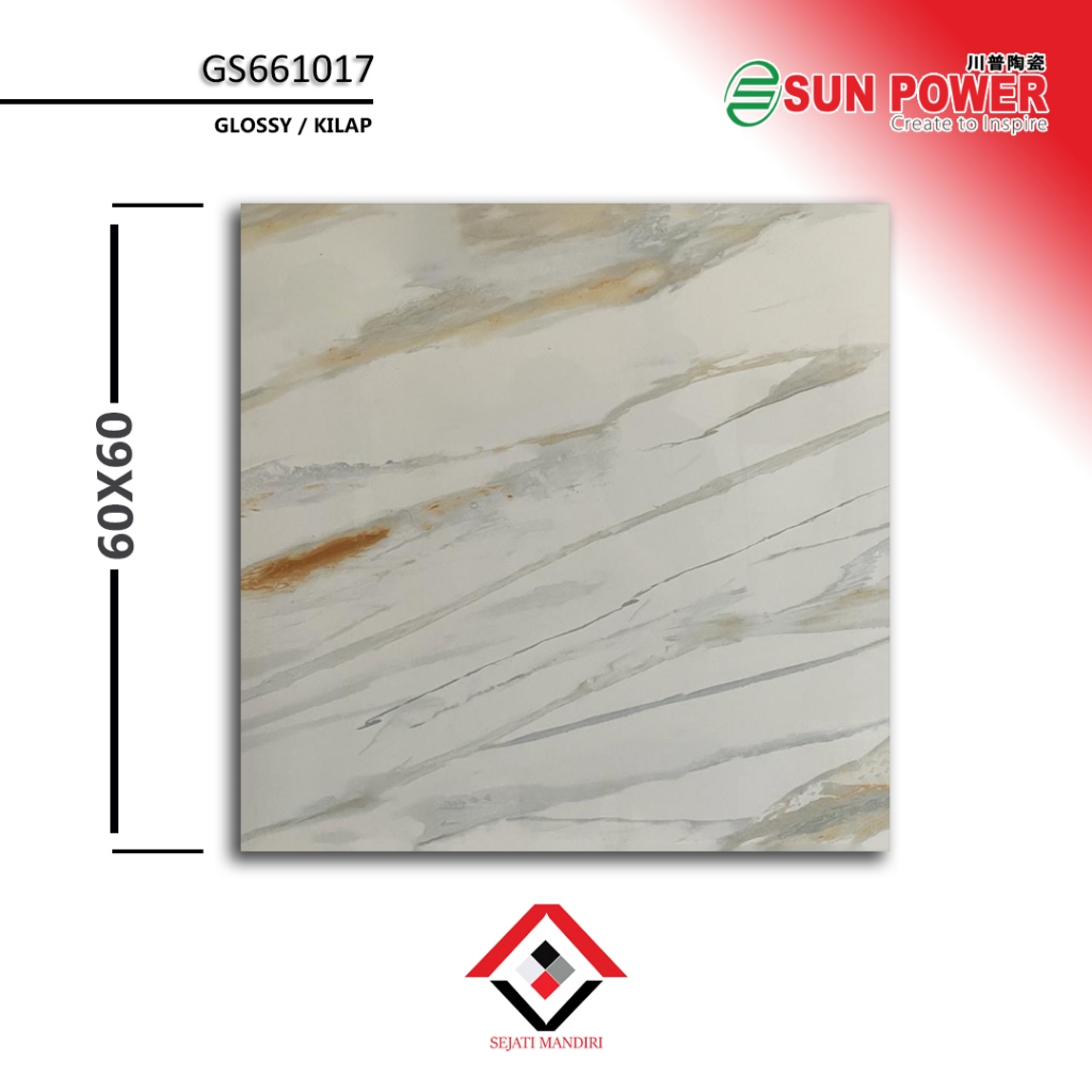 granit 60x60 - motif marmer - sunpower gs661017