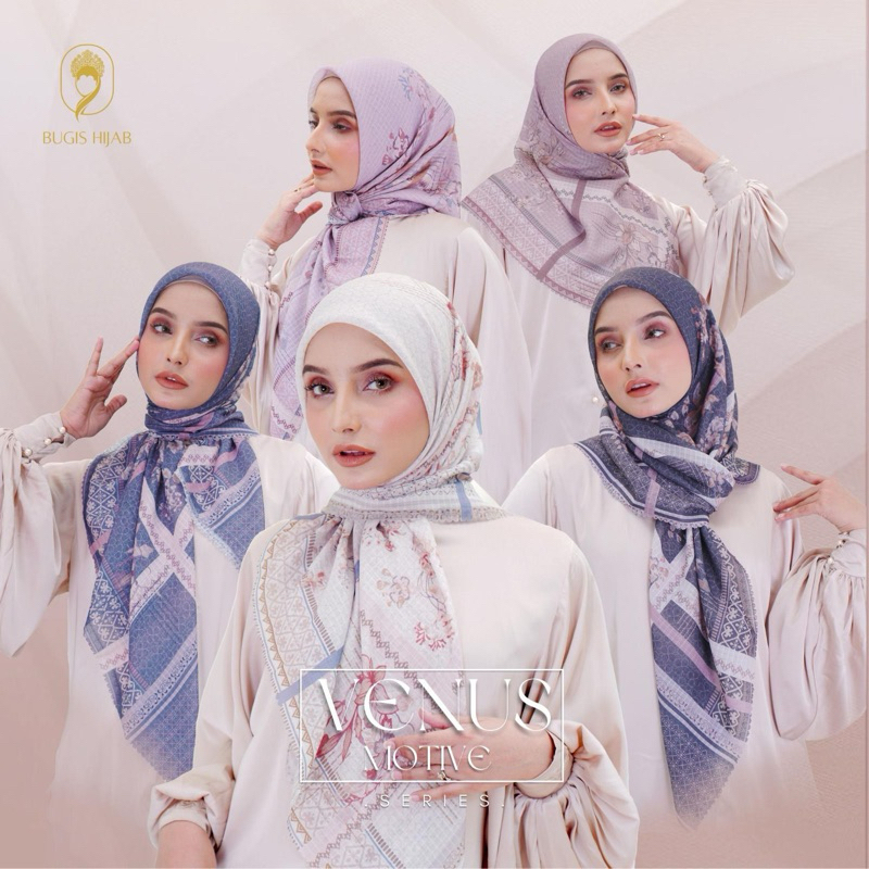 Hijab Voal Motif Bugis