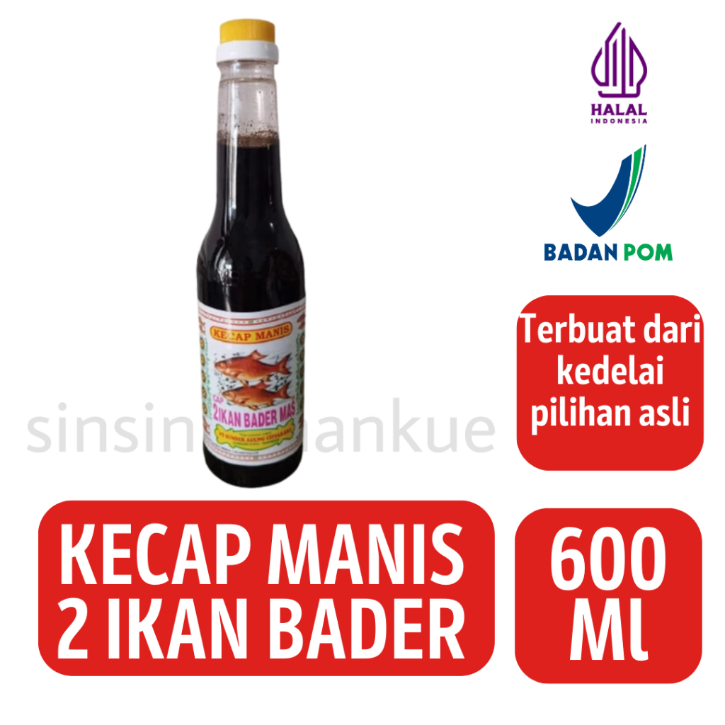 

Kecap Manis Bader Cap 2 Ikan Bader Mas [600ml]