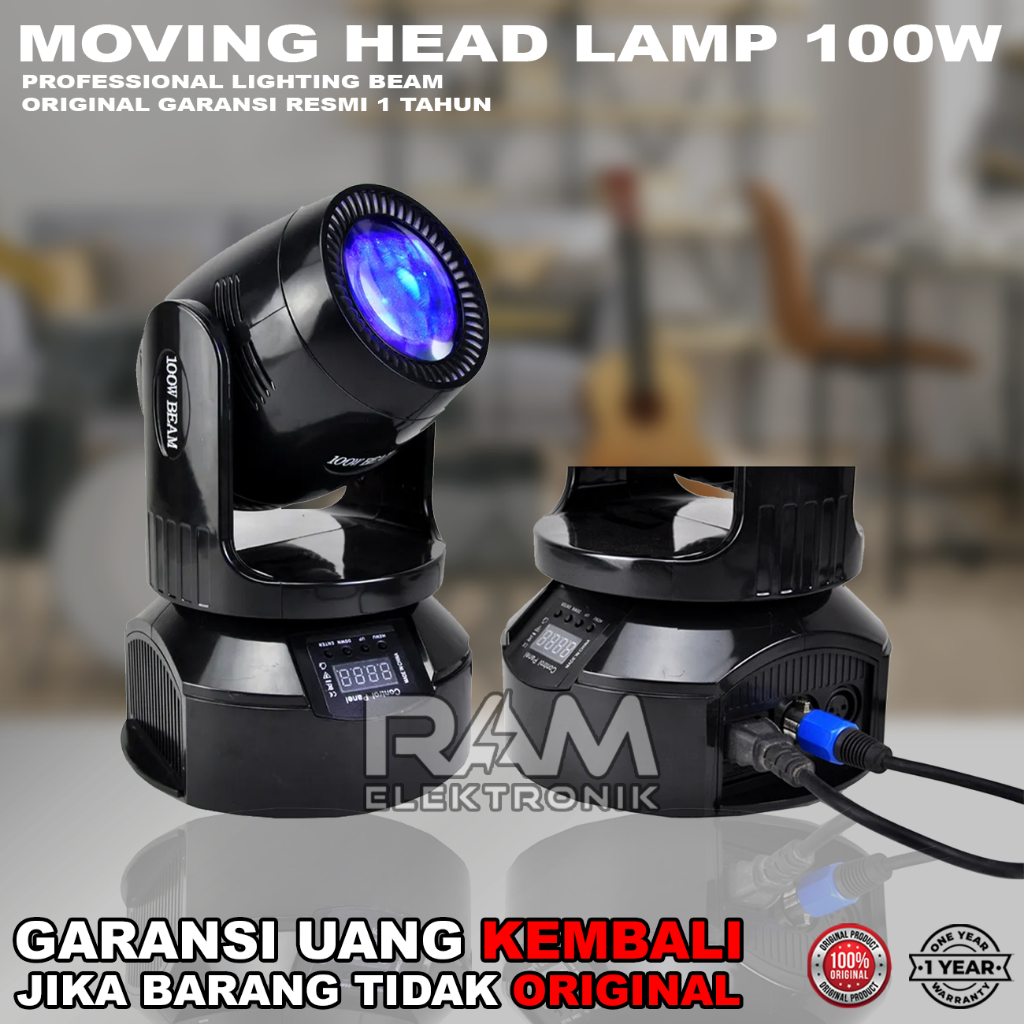 Mini Moving Head BEAM 100W / 100 Watt Full Colour Double Prisma