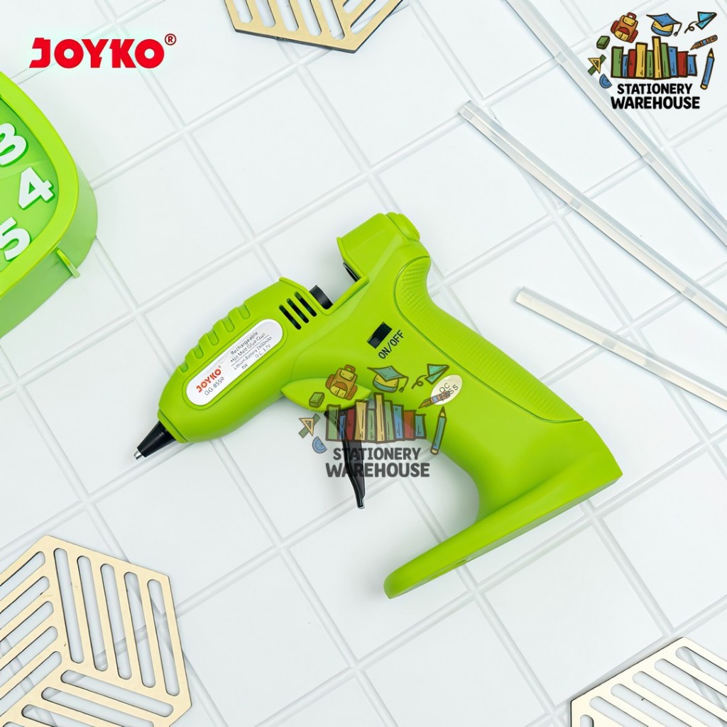

Rechargeable Hot Melt Glue Gun Lem Tembak Tanpa Kabel Joyko GG-855R 2600mAh SF6