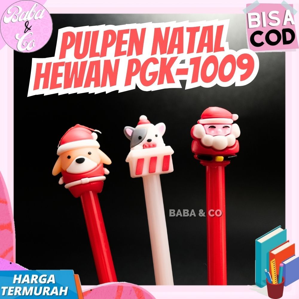 

PULPEN NATAL HEWAN PGK-1009 PEN GEL CHRISTMAS NATAL UNIK LUCU MURAH KADO NATAL ALAT TULIS MURAH PEN GEL NATAL HEWAN LUCU COD