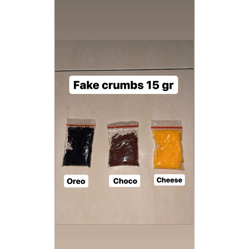 fake crumbs aksesoris slime hiasan slime ornamen slime