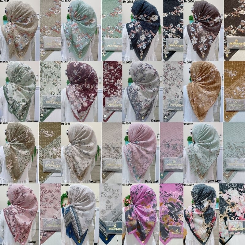 SEGI EMPAT MEIZAYA SCARF MOTIF // MEIZAYA MOTIF KEMERDEKAAN// MEIZAYA ORIGINAL