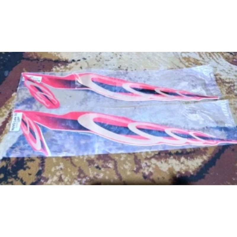 Striping Nouvo lele tusuk sate merah untuk Nouvo lele warna merah polos