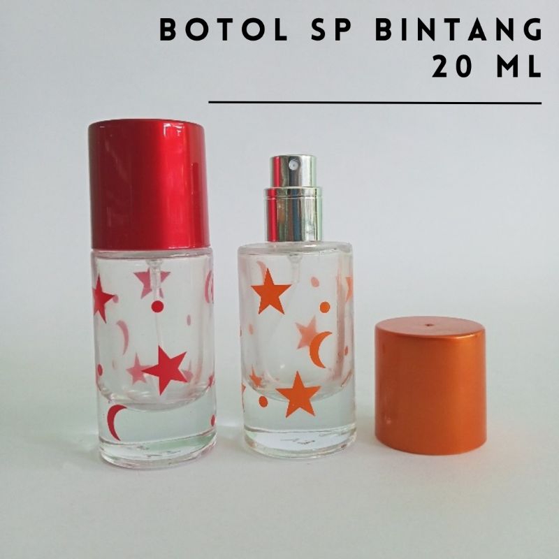 BOTOL PARFUM BINTANG SPREY 20ML - Botol Parfum Kosong Bintang 20ml