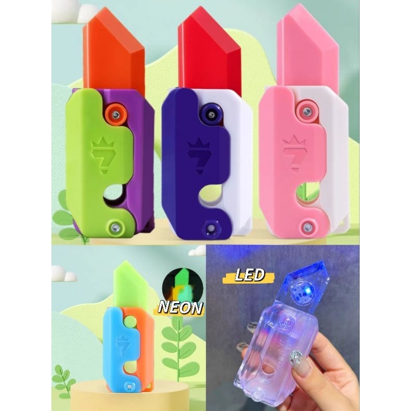 [READY STOK] Mainan pisau wortel gravitasi . Gravity Knife Toy  gravity carrot knife 3d printing fid