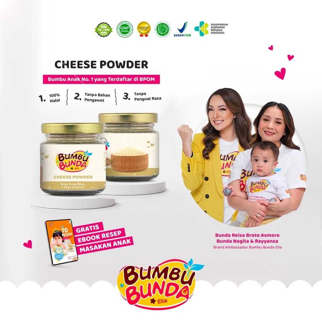 

Bumbu Bunda Elia Cheese Powder MPASI / Bubuk Keju MPASI / BB Booster MPASI