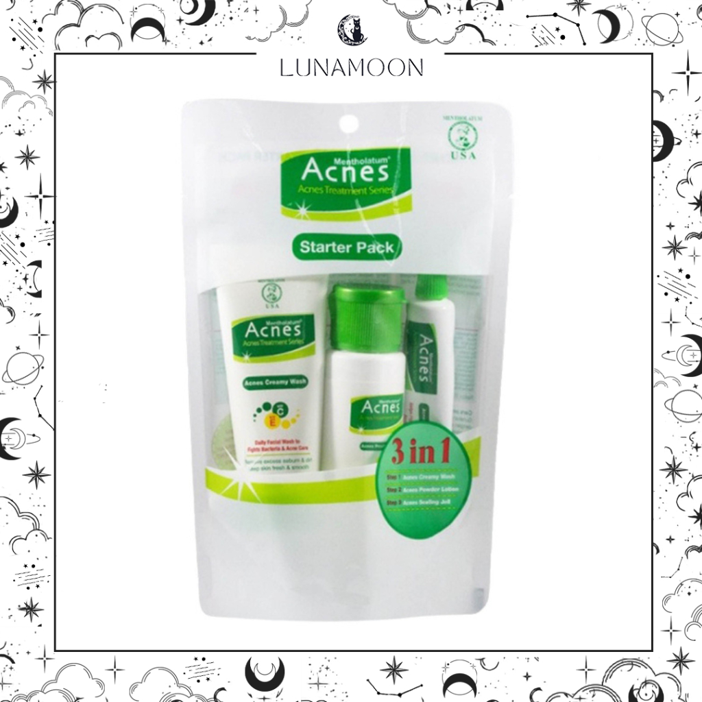 ACNES - Acnes Starter Pack Acnes Travel size Acnes trial kit Acnes mini size acnes skincare jerawat 