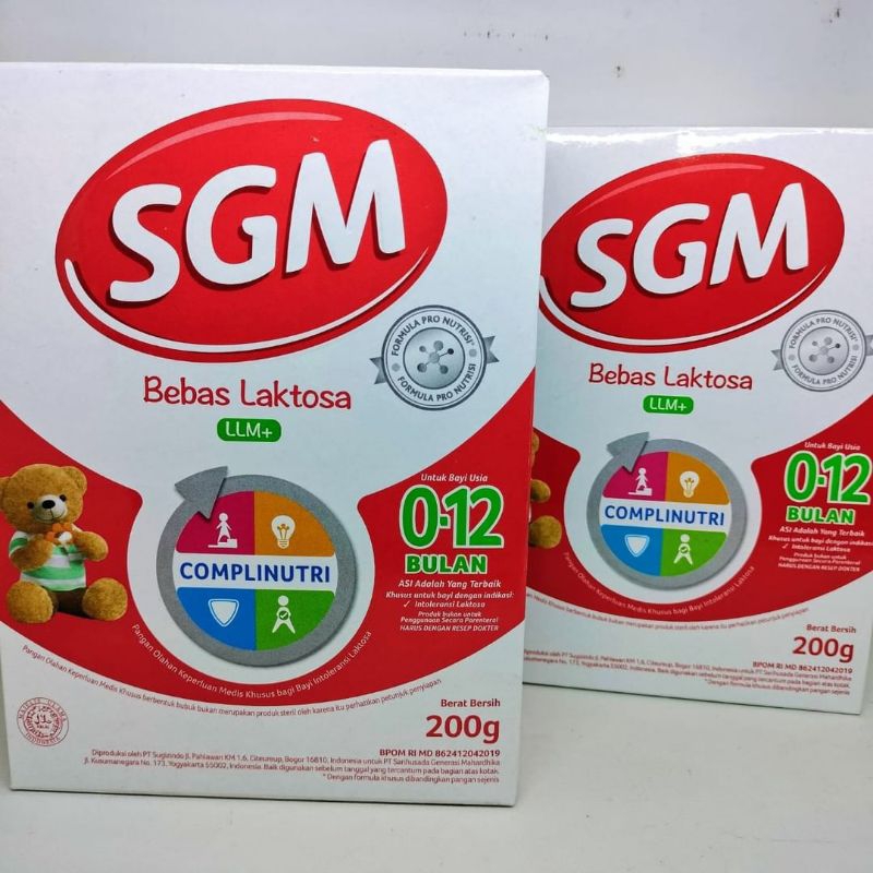 SGM LLM 200gr (susu bebas laktosa untuk bayi)