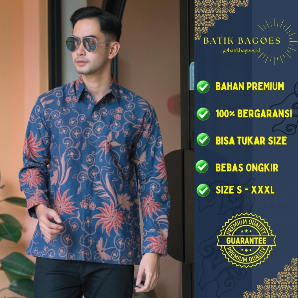 Batik Pria Lengan Panjang Premium Furing Batik Kemeja Pria Original